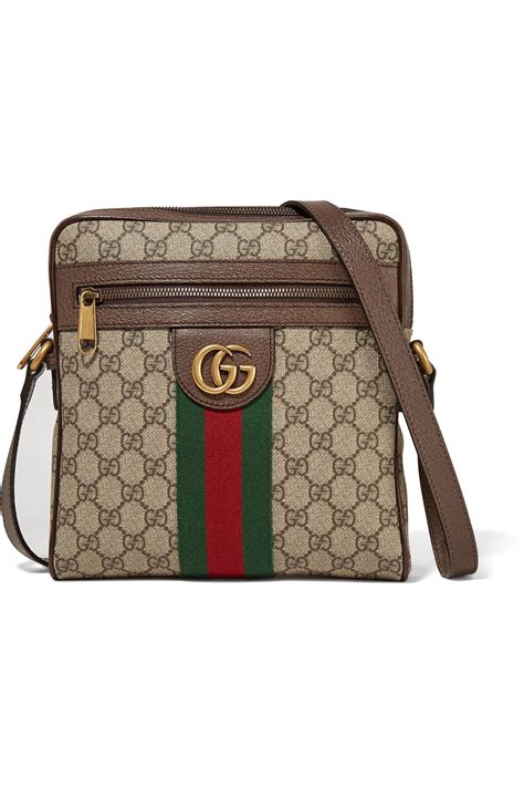 bandolera gucci|Gucci leather shoulder bag.